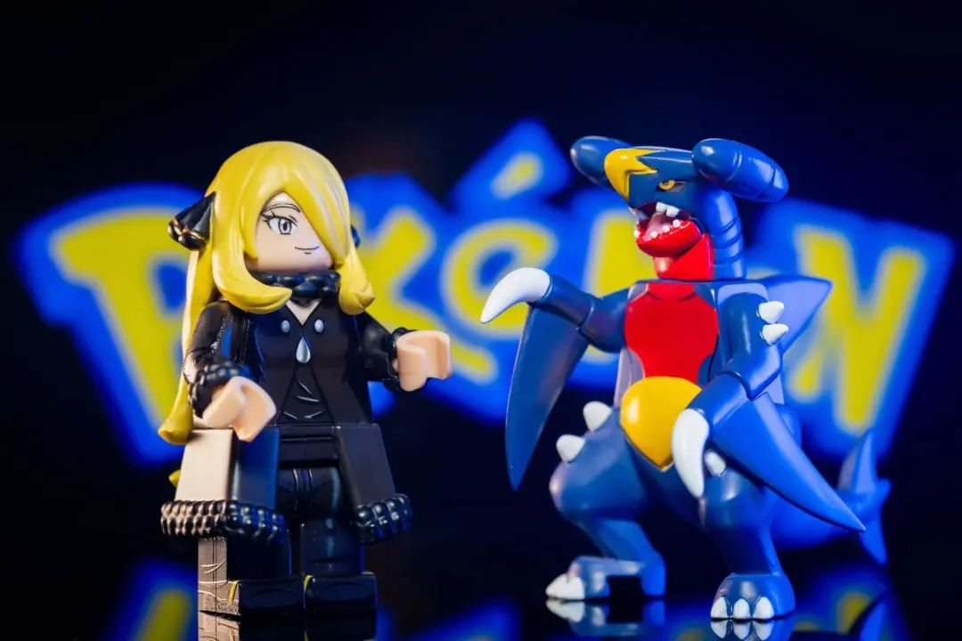 Lego Pokemon: Cynthia as Android 18 with Garchomp by